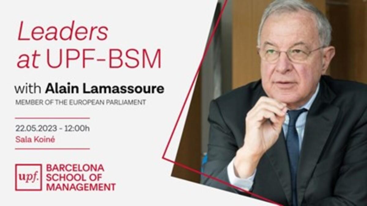 Leaders at UPF-BSM amb Alain Lamassoure, membre del Parlament Europeu