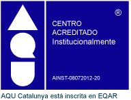 AQU Accredited institution stamp