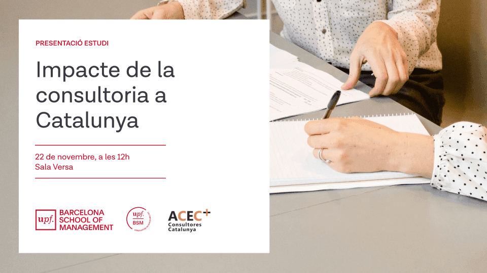 Creativitat sobre la presentació de l'estudi de consultores en català