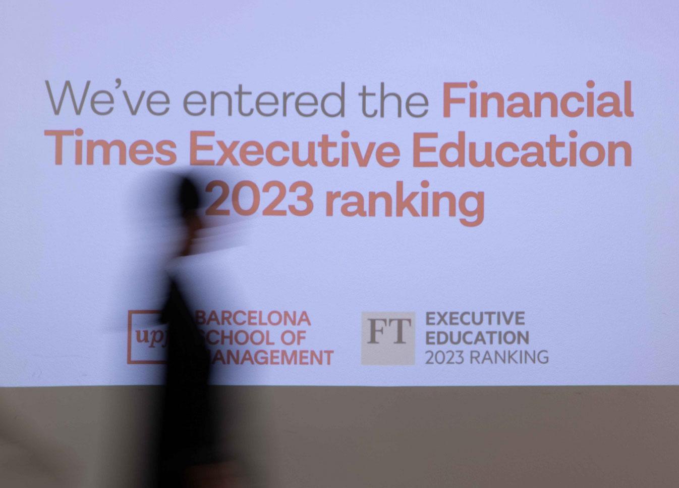 UPF-BSM enters the Financial Times Executive Education ranking