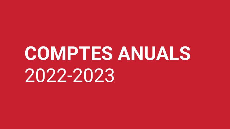 Comptes anuals  2022 - 2023