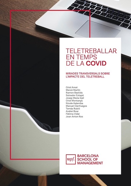 Portada llibre 'Teletreballar en temps de la Covid-19'